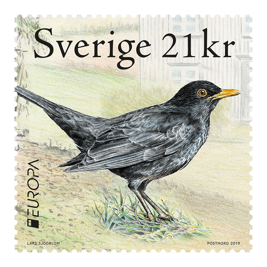 Frimärksutgåva Europa – nationalfåglar, 9 maj 2019.